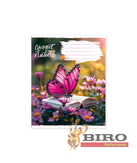 Caiet 24 foi, linie, copertă colorată, 241066